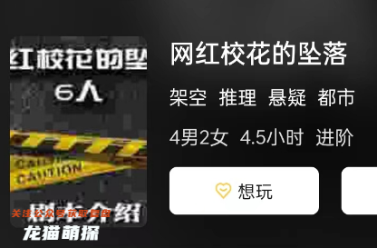 網紅校花的墜落劇本殺